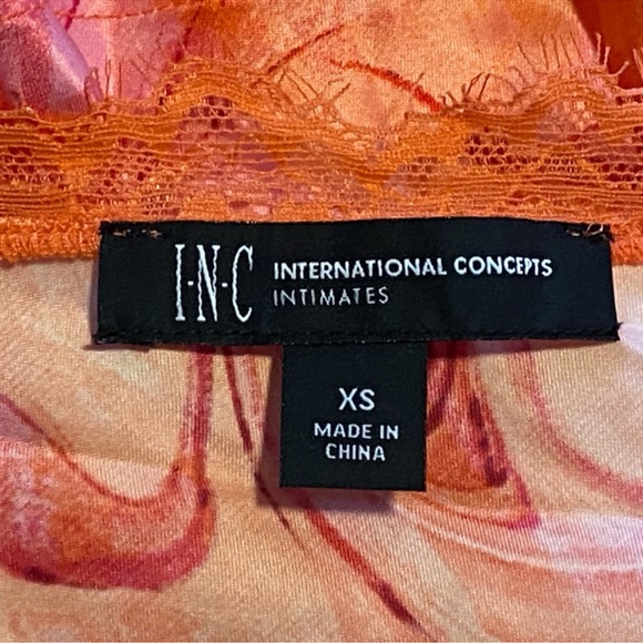 NWT INC International Concepsts 2pc Lace-Trim Cami Shorts Loungewear Pajama Set - Picture 12 of 12